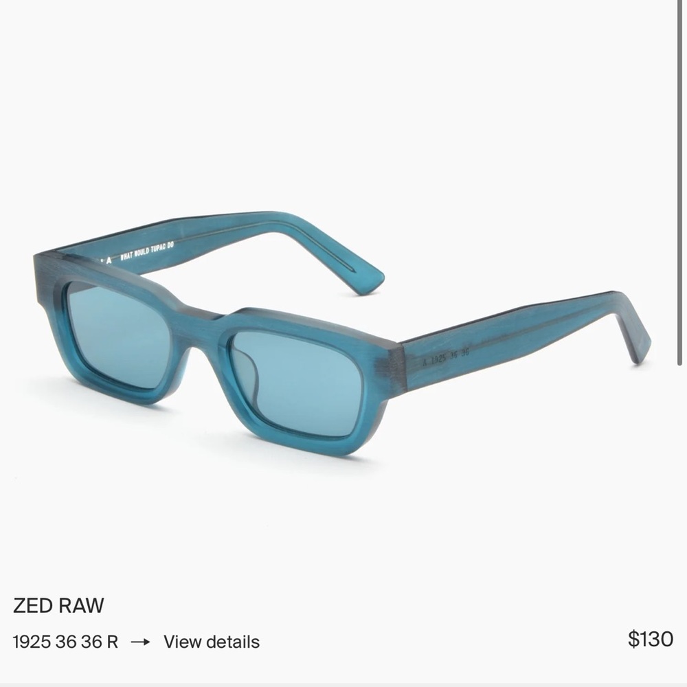 Akila Zed Raw Sunglasses Teal